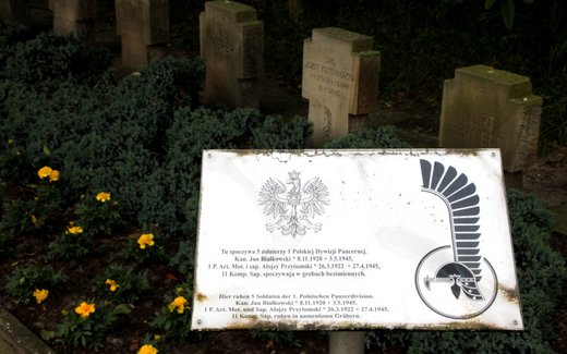 Ansicht der Kriegsgräberstätte Börger, Kath. Friedhof