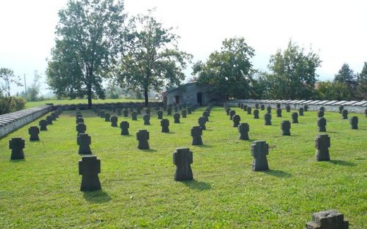 Ansicht der Kriegsgräberstätte Feltre