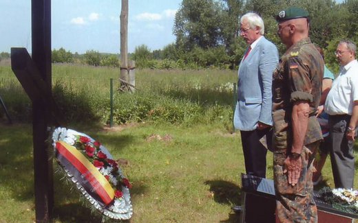 Ansicht der Kriegsgräberstätte Birkenried
