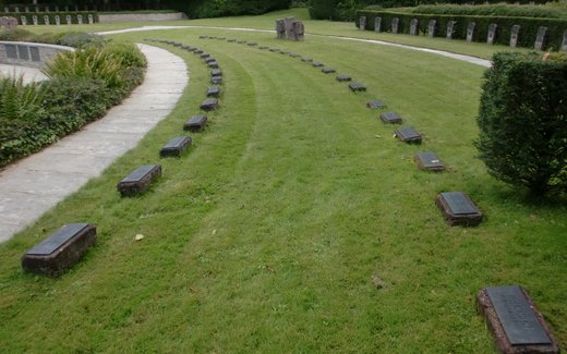Ansicht der Kriegsgräberstätte Darmstadt - Waldfriedhof