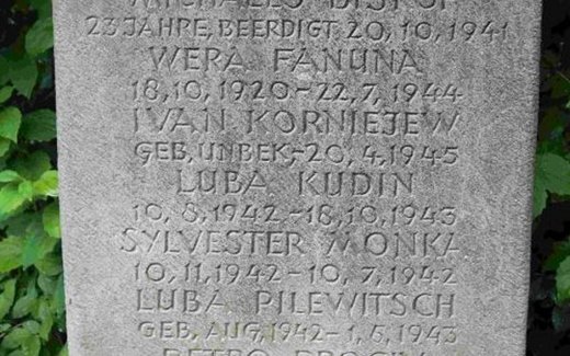 Ansicht der Kriegsgräberstätte Bleckede - Barskamp, Ev.- luth. Friedhof