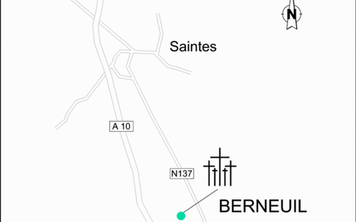 Ansicht der Kriegsgräberstätte Berneuil
