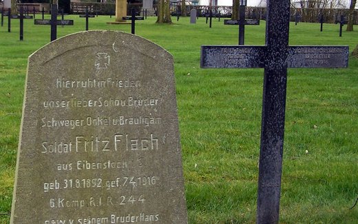 Ansicht der Kriegsgräberstätte Billy-Berclau