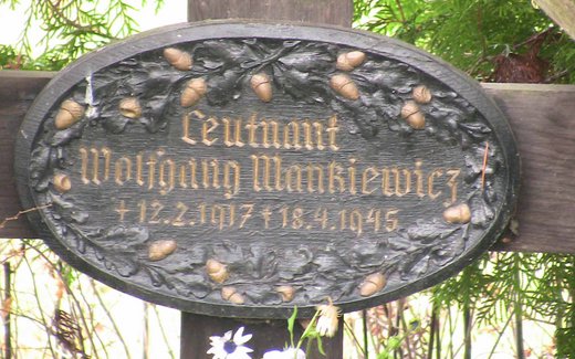 Ansicht der Kriegsgräberstätte Altglietzen
