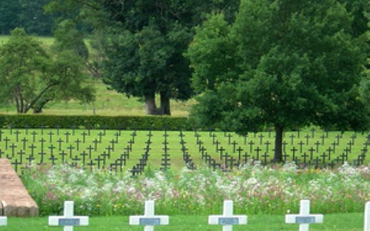 Ansicht der Kriegsgräberstätte Bertrimoutier