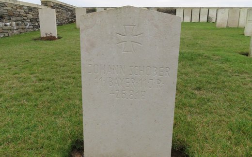 Ansicht der Kriegsgräberstätte Beaulencourt