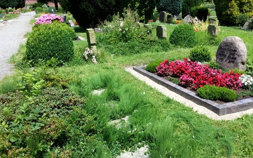 Ansicht der Kriegsgräberstätte Berne, Ev.-  luth. Friedhof