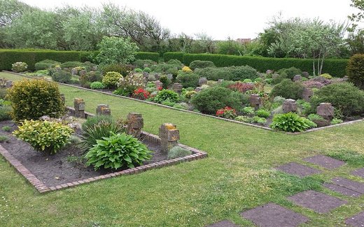Ansicht der Kriegsgräberstätte Borkum, Ev.- luth. Friedhof