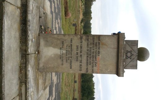 Ansicht der Kriegsgräberstätte Bergen - Belsen, KZ - Gedenkstätte