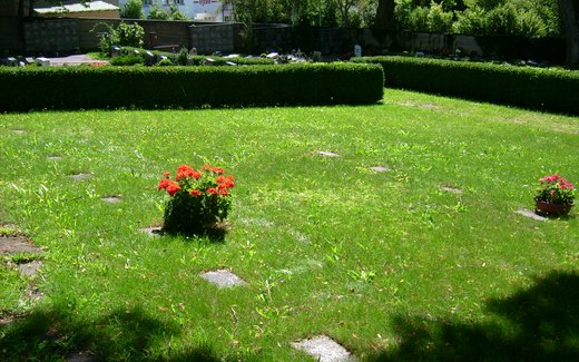 Ansicht der Kriegsgräberstätte Bitz, Gemeindefriedhof