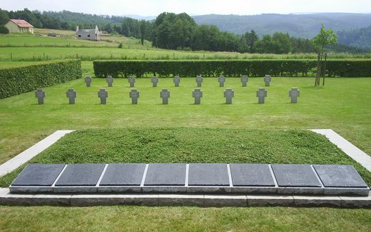 Ansicht der Kriegsgräberstätte Abreschviller
