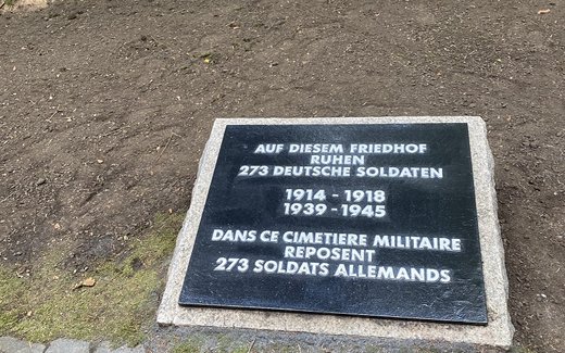 Ansicht der Kriegsgräberstätte Ammerschwihr