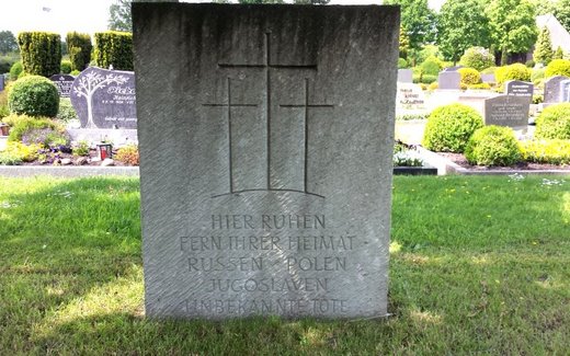 Ansicht der Kriegsgräberstätte Bockhorn, Ev.-luth. Friedhof