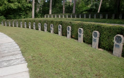 Ansicht der Kriegsgräberstätte Darmstadt - Waldfriedhof