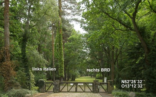 Ansicht der Kriegsgräberstätte Berlin-Zehlendorf, Waldfriedhof Zehlendorf II