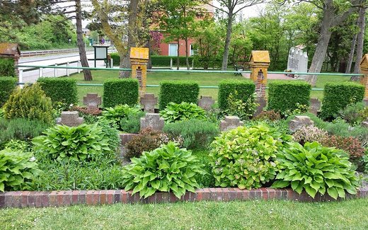 Ansicht der Kriegsgräberstätte Borkum, Ev.- ref. Friedhof