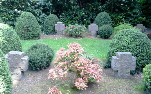 Ansicht der Kriegsgräberstätte Hage, Ev.-ref. Friedhof