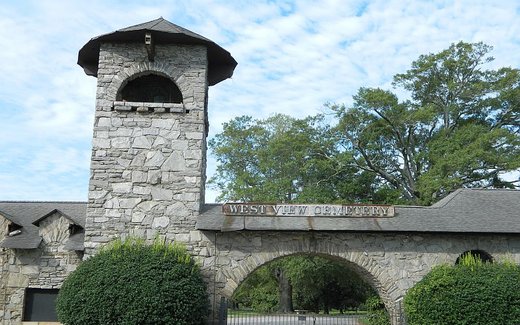 Ansicht der Kriegsgräberstätte Atlanta-Georgia