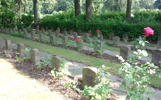 Ansicht der Kriegsgräberstätte Bad Nenndorf - Stadtfriedhof, Kriegsgräberstätte