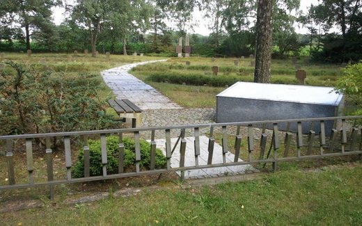 Ansicht der Kriegsgräberstätte Bohmte - Meyerhöfen, Sowjetische Kriegsgräberstätte