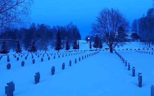 Ansicht der Kriegsgräberstätte Oslo-Alfaset