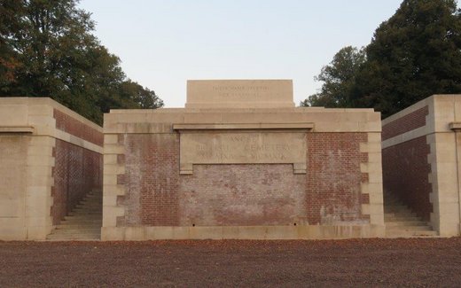 Ansicht der Kriegsgräberstätte Beaumont-Hamel-Ancre