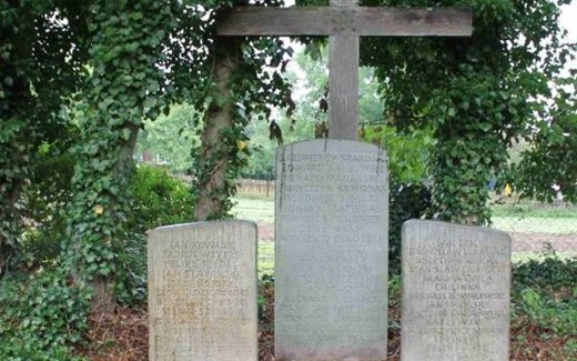 Ansicht der Kriegsgräberstätte Bleckede - Barskamp, Ev.- luth. Friedhof
