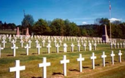 Ansicht der Kriegsgräberstätte Bertrimoutier