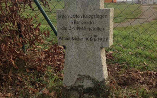 Ansicht der Kriegsgräberstätte Bolleroda