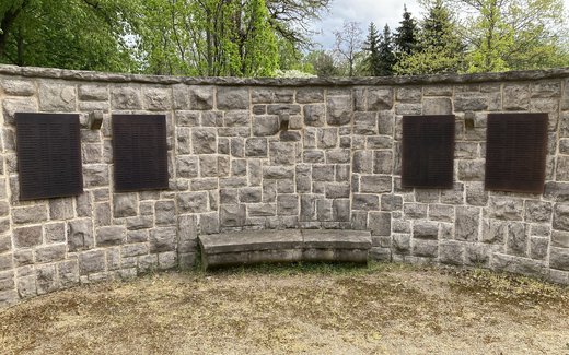 Ansicht der Kriegsgräberstätte Bernburg/Saale, Friedhof II Parkstraße